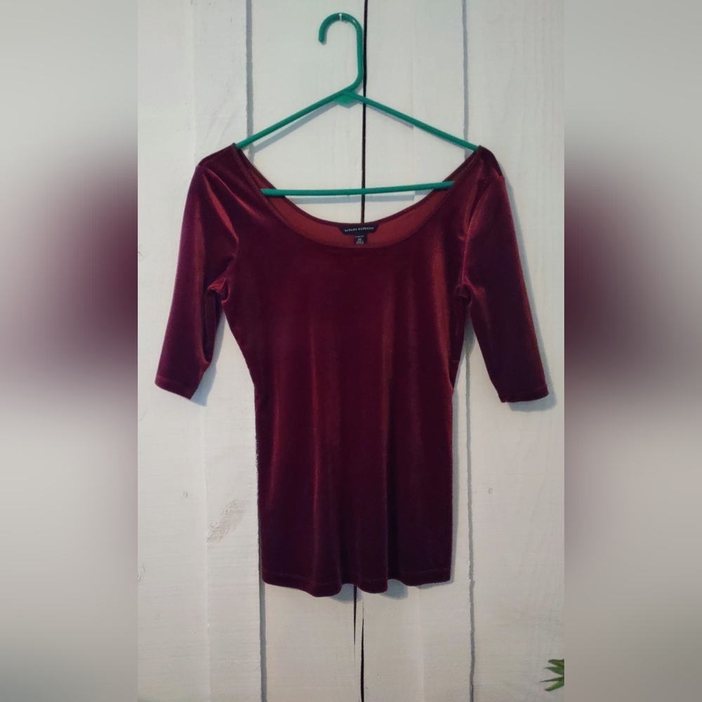 Banana Republic velour top